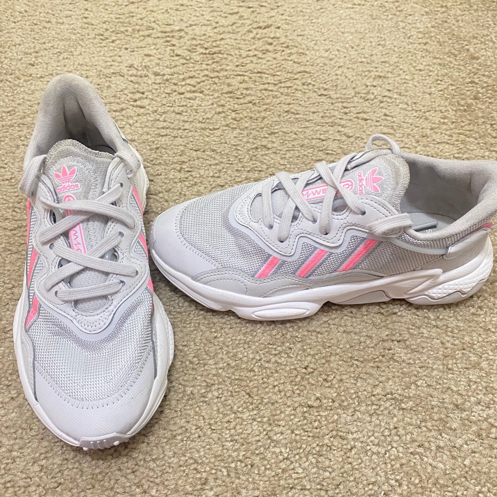 Ozweego J 'Grey Beam Pink' Women's Adidas Shoes Size 6.5